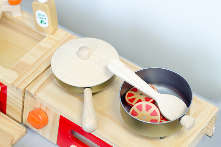 おままごとセット 木製 サラダセット 木のおもちゃ キッチン フライパン 包丁 お鍋 野菜 調理器具