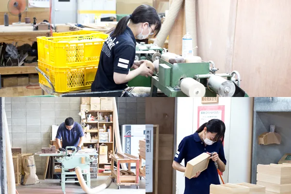 ササキ工芸　製作の様子