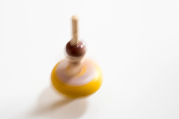 バレリーナコマが安定して回転