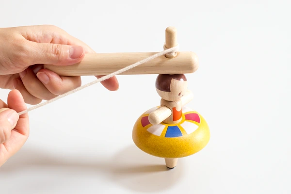 棒から本体が離れて回転