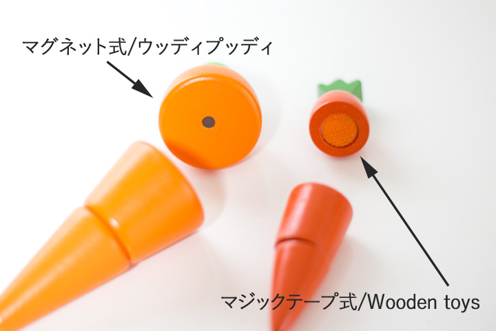 食材の断面比較
