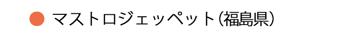 マストロジェッペット・福島県